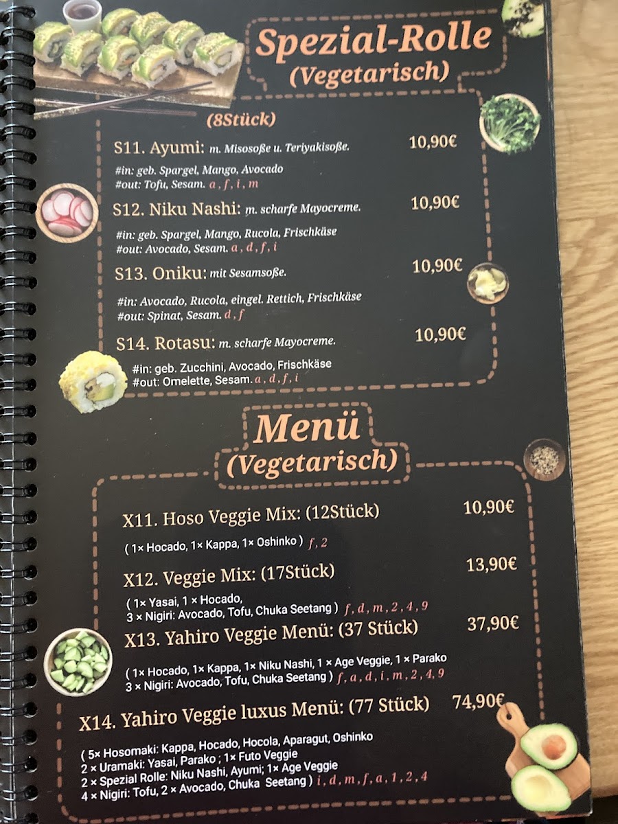 Menu Yahiro Sushi Restaurant-1